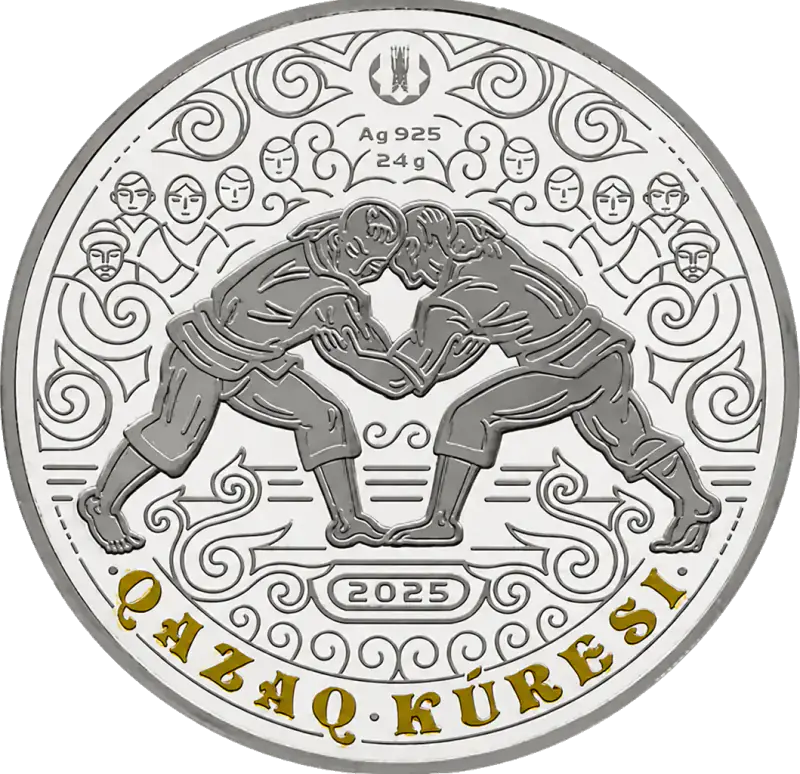 QAZAQ KÚRESI (серебро) - Аверс