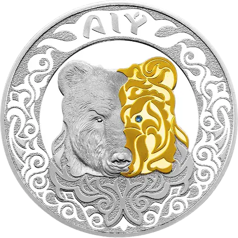 AIÝ (Медведь) 5000 тенге - Аверс